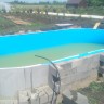 Каркасный бассейн морозоустойчивый Лагуна стальной (Гигабасс) 5 х 2 х 1.5м овальный (вкапываемый) цвет Платина/ТМ871/500200