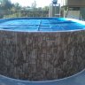 Каркасный бассейн морозоустойчивый Лагуна стальной 7.30х3.05х1.25м овальный (вкапываемый) цвет Шоколад. 73230501