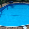 Каркасный бассейн морозоустойчивый Лагуна стальной (Гигабасс) 5.5 х 3.5 х 1.5м овальный (вкапываемый) цвет Платина/ТМ872/550350