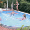 Каркасный сборный морозоустойчивый бассейн Summer Fun oval 6,0 х 3,2 х 1,50 м.Chemoform Германия (скиммер + форсунка) 4501010256KB