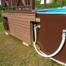 Каркасный бассейн морозоустойчивый Лагуна 4 х 1.25м (врезной скиммер + форсунка) Рубин/40016