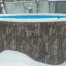 Каркасный бассейн морозоустойчивый Лагуна 4.5 х 1.25м (врезной скиммер + форсунка) Рубин/45016