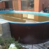 Каркасный бассейн морозоустойчивый Лагуна стальной 7 х 3.5 х 1.5м овальный (вкапываемый) цвет Платина. ТМ607/700350