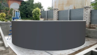Каркасный бассейн морозоустойчивый Лагуна 5.5 х 1.25м (полная комплектация) цвет Платина/55010F