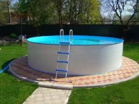 Каркасный сборный морозоустойчивый бассейн Summer Fun круглый-rund 3,0 х 1,2 м, Chemoform Германия (полный комплект) 4501010120F
