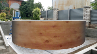 Каркасный бассейн морозоустойчивый Лагуна 5.5 х 1.25м (полная комплектация) цвет Светлое Дерево 55013F